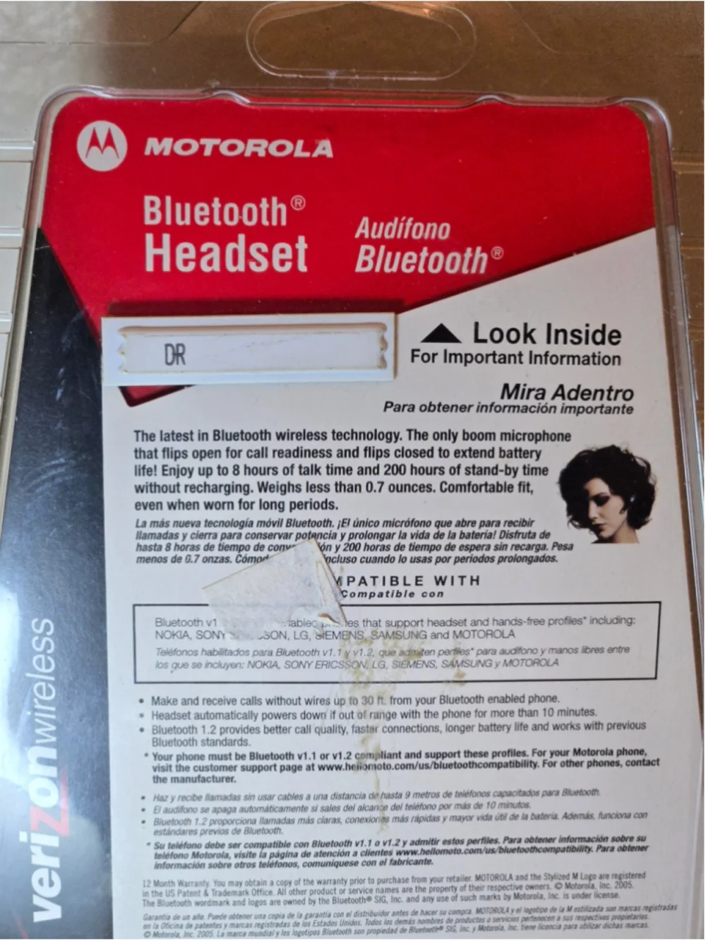 Motorola Wireless Bluetooth Headset for Cell Phones - Brand New / Vintage Retail